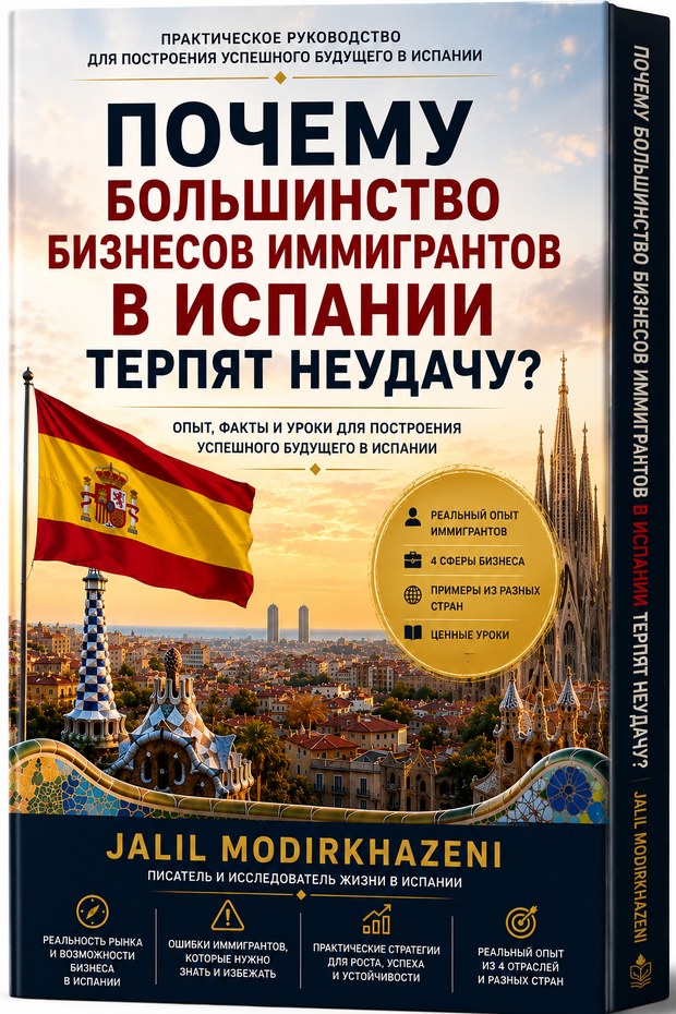 Обложка книги: Почему большинство бизнесов иммигрантов в Испании терпят неудачу? — Джалиль Модир Хазени